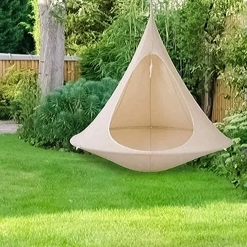 Cheap Goat Tents Waterproof Outdoor Garden Camping Hammock Large Size Swing Chair Foldable Children Family Room Tent Ceiling Hanging Sofa Bed   